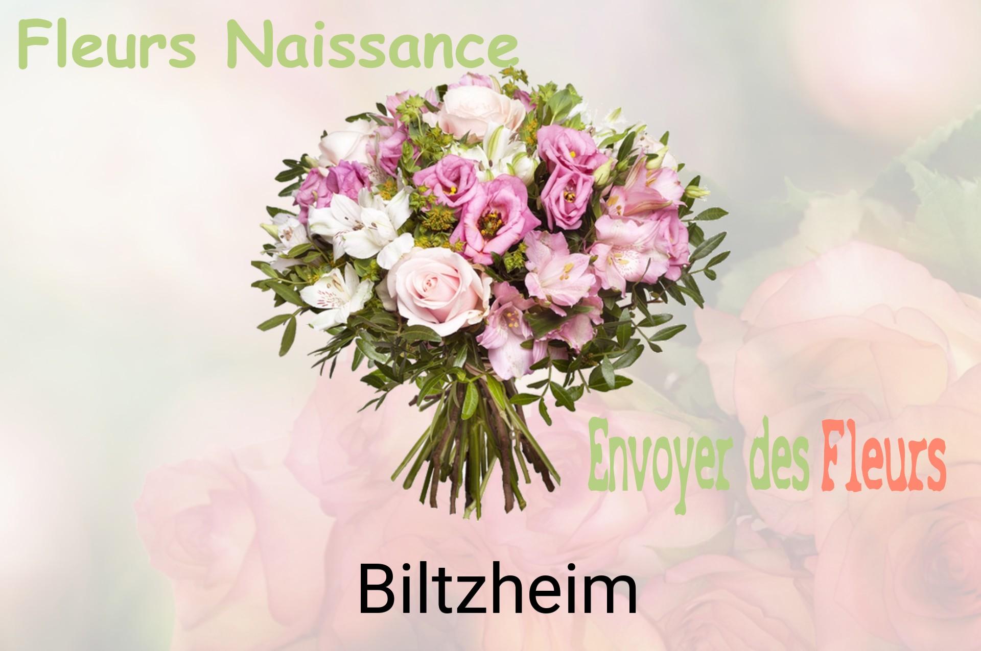 Bouquet de fleurs de naissance livré à Biltzheim