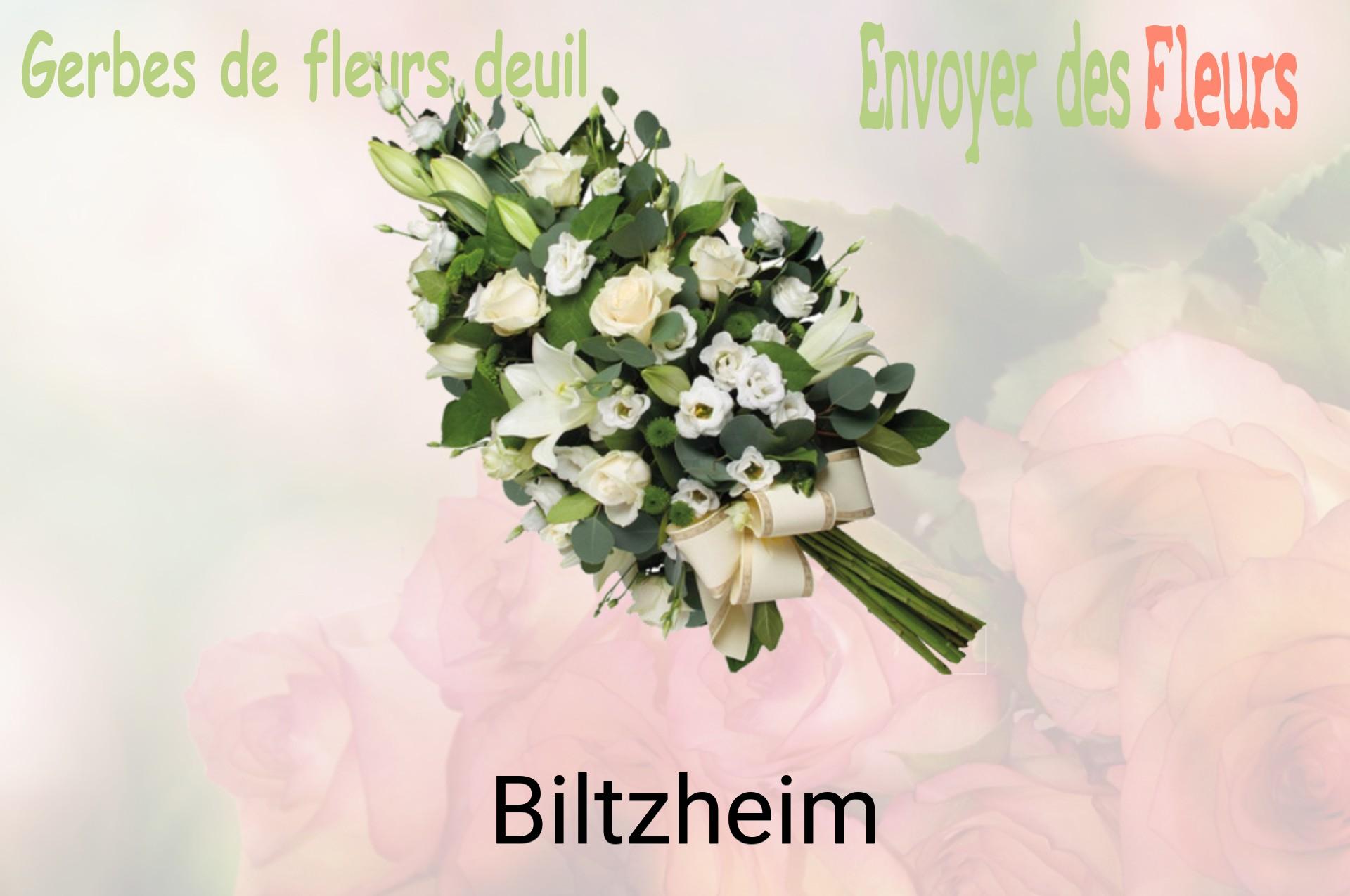 Gerbe de fleurs de deuil livrée à Biltzheim